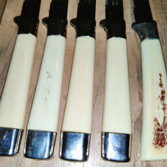 Vintage Emdeko Regent Sheffield Steak Knife Set of 5 Stainless Steel (England). - Picture 6 of 6
